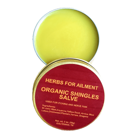Shingles Salve Relief, organic 2oz Nerve pain,Burning, itching, inflammation