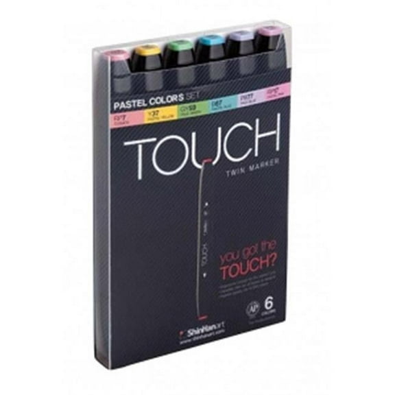 Shinhan Art TOUCH Twin Marker 6pc Pastel