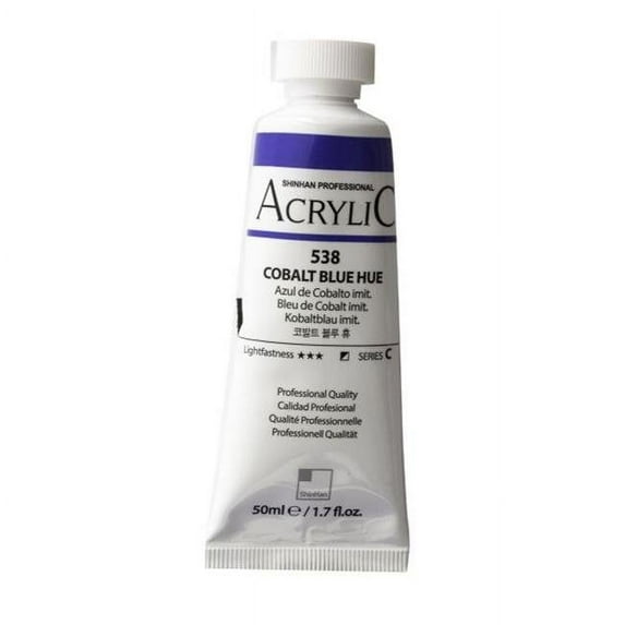 Shinhan Professional 1120303-0538 50 ml Acrylic Paint, Cobalt Blue Hue