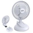 thumbnail image 1 of Shinic 6'' Clip on Desk Fan with Clamp, Adjustable Tilt, Quiet Small Fan with Clip for Home Office Car Stroller Workshops, White, 1 of 10
