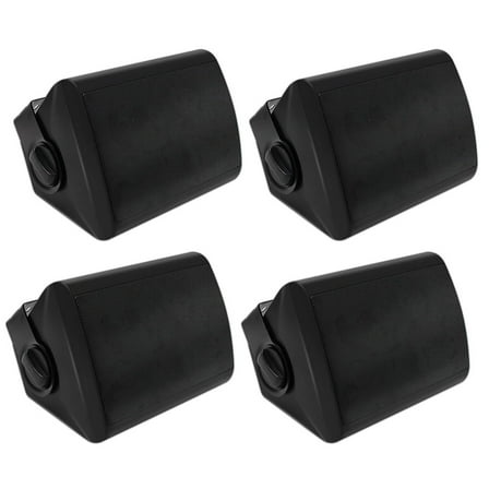 Shining 5.25 Inches 600 Watts Passive Indoor Outdoor Speakers Wired, Wall Mount Speakers With Loud Volume Perfect For Patio, Garden Home Theater, White (4 Speakers)