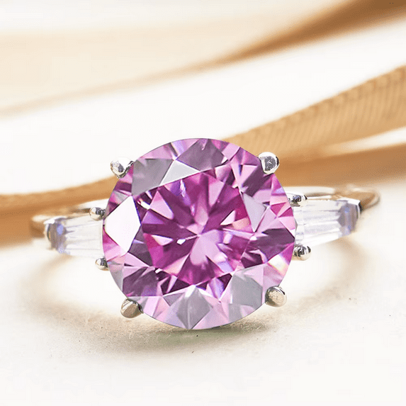 Shining 5CT D Color Vvs1 Moissanite Ring for Women Wedding Jewelry 925 Sterling Silver with GRA