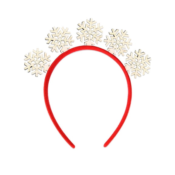 Shining Christmas Theme Headband Christmas Decorative Hairhoop New Year Party Festival Decors Family Gathering Headwear