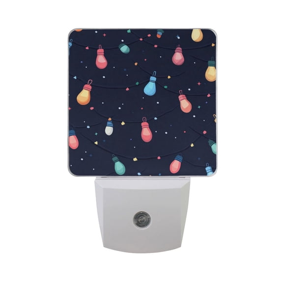 Shining Colorful Lights LED Night Light with Smart Sensor Plug Into Wall Dusk to Dawn 2 packs