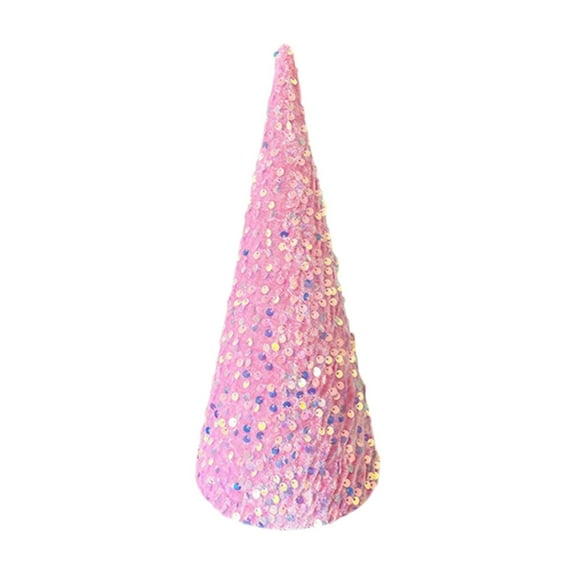 Shining Tabletop Christmas Trees, Glitter Cone Tree Centerpieces Decoration, Xmas Sequin Cone Tree Table Ornament for Ocean Wedding Birthday Party Christmas Decor ( 13.8In )