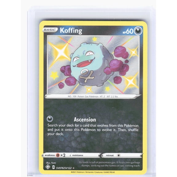 Pokmon Koffing Shining Fates Shiny Vault SV076 Holo Shiny Rare Trading Card