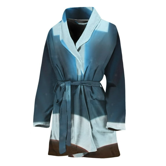 Shining Holy Bible Women Bathrobe One Size Univeral Fits Fashion Lightweight Plush Fleece Long Robe For Women