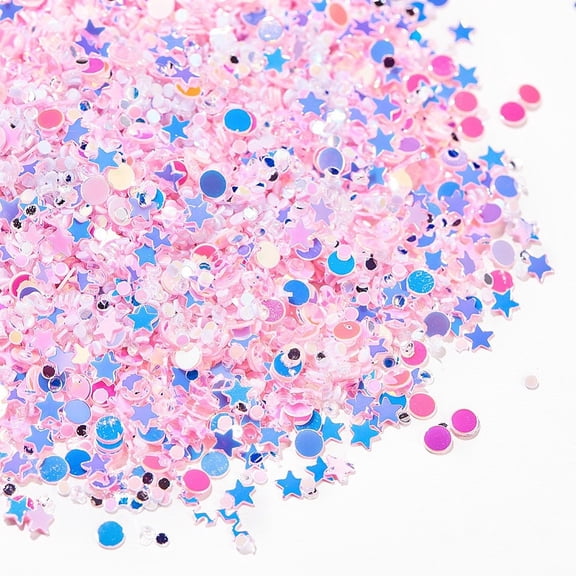 Shining Nail Art Glitter Manicure Sequins DIY Sparkly Paillette Tips Nail Mixed Shape Pink 1~2.5x1~2.5x0.2mm