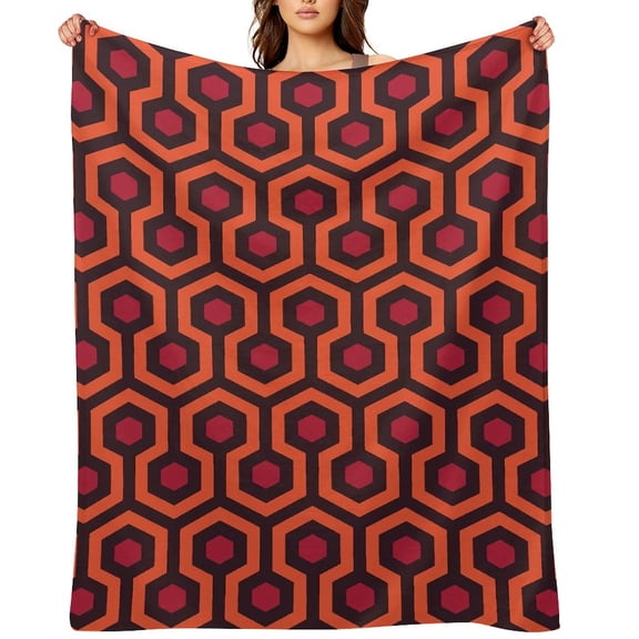 The Shining - Overlook Hotel - large Carpet Pattern The Full Collection of Flannel Blanket Lightweight Cozy Bed Blankets Soft Throw Blanket Fit Couch Sofa for Kids Adults 60"×80"