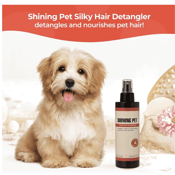 Shining Pet Silky Hair Detangler, Premium K Beauty Pet Grooming Spray for Dogs