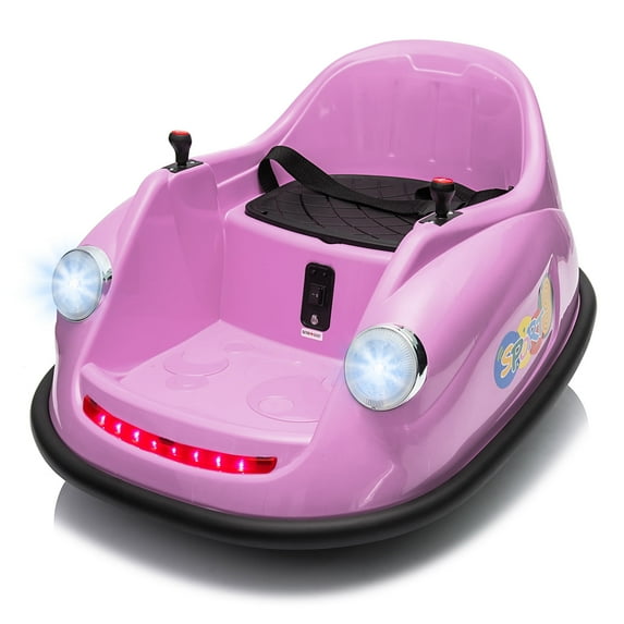 Shininglove 12V 3 Speeds Kids Ride on Electric Bumper Carfor Toddlers 1-3 Yrs Old Boys Girls
