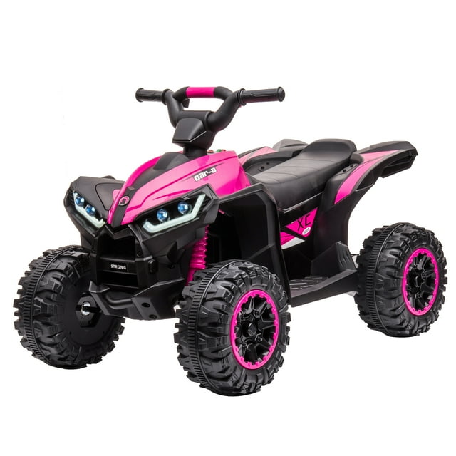 Shininglove 12V Kids Ride on ATV Quad 2x35W Powerful 4-Wheeler Electric ...