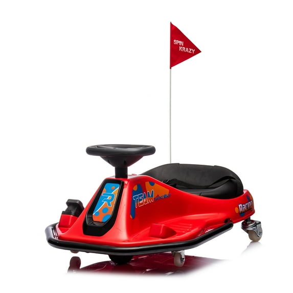 Shininglove 24 Kids Ride-on Go Kart, Powered Drift Toy Car for 3-8 Year Old Toddler Boys Girls, with High/Low Speed Switch and Simplified Drifting System, 176lbs Load Capacity(Red)