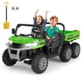 thumbnail image 1 of Shininglove 24V Kids Ride-on Car, 6 Wheels Battery Powered Tractor with Tipping Bucket Trunk 2.4G RC, MP3 Player(110lb Load Capacity), 1 of 10