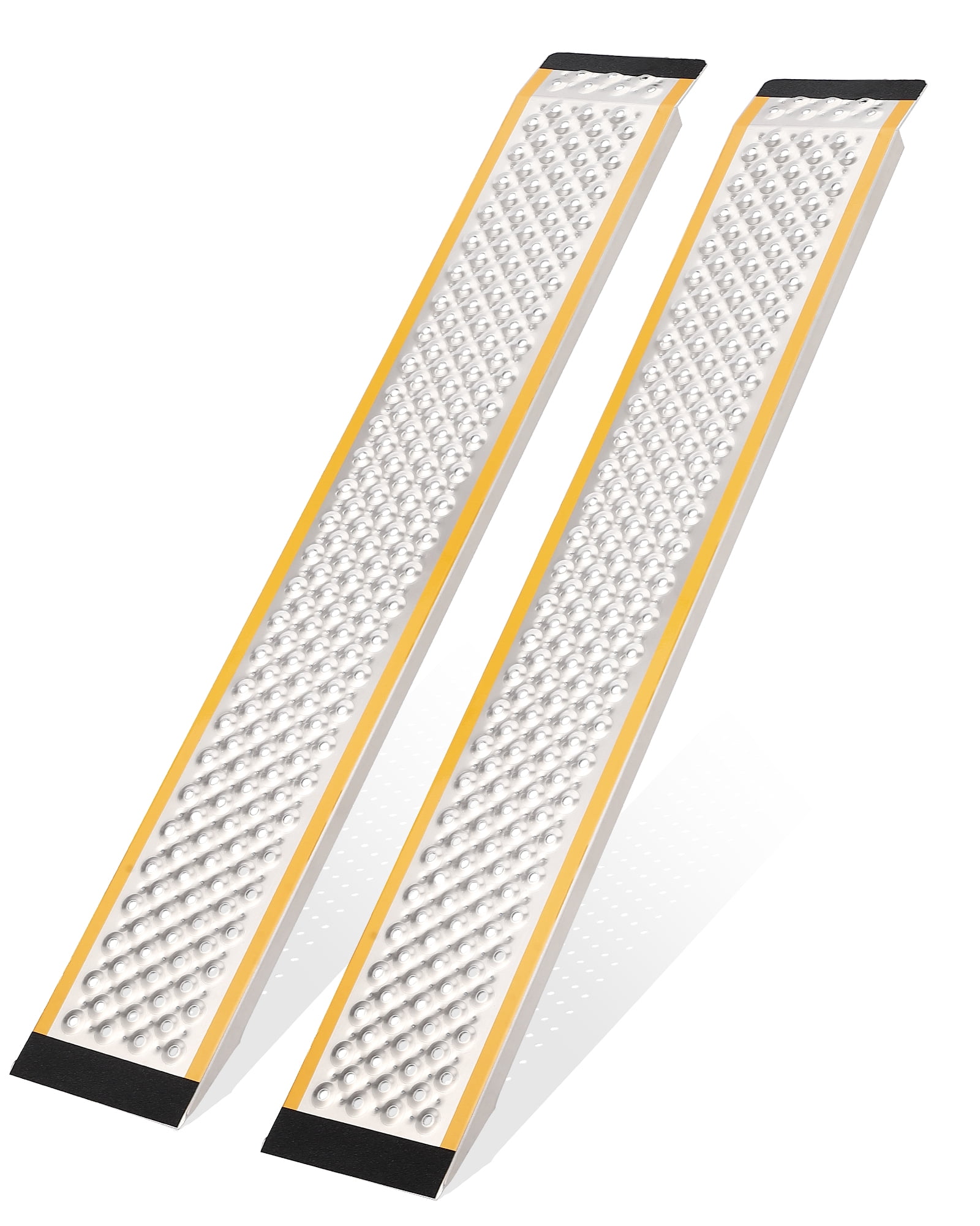Slip Fall Ramps Shininglove 2Pcs Aluminum Lawn Mower Ramps for Shed – 5 Ft Heavy-Duty ...