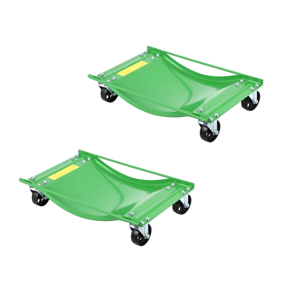 Shininglove 5000LBS Car Wheel Dolly Set of 2, Heavy Duty Vehicle Rollers for Moving Cars, SUVs, ATVs | Anti-Slip Curved Design