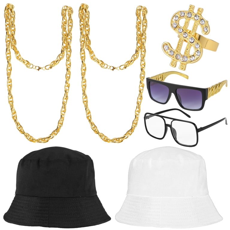 Shininglove 7 Pcs Hip Hop Costume Accessories, 80s 90s Hip  display picture 3