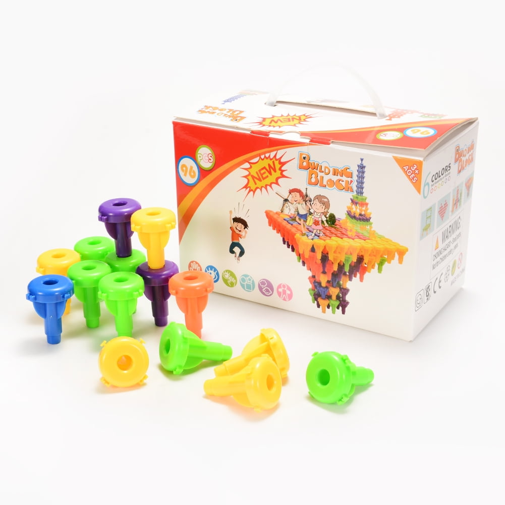 Shininglove 96 Pcs Building Blocks Toy for Kids, Educational Toddlers ...