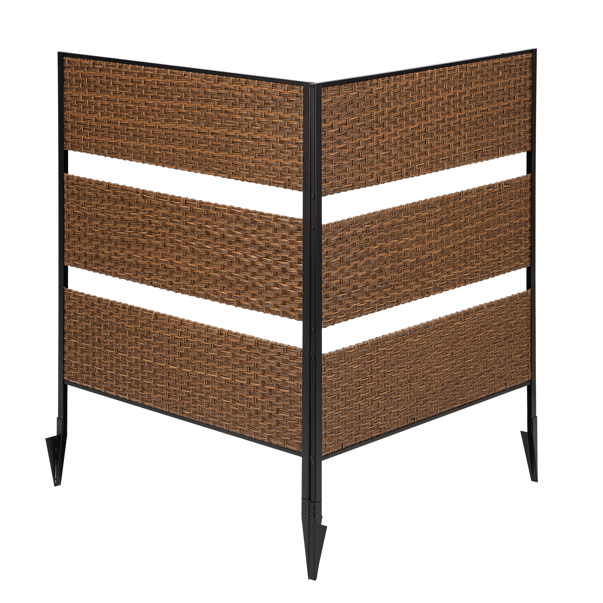 Shininglove Folding Patio and Garden Privacy Screen, 49 "H x 39.3 "W