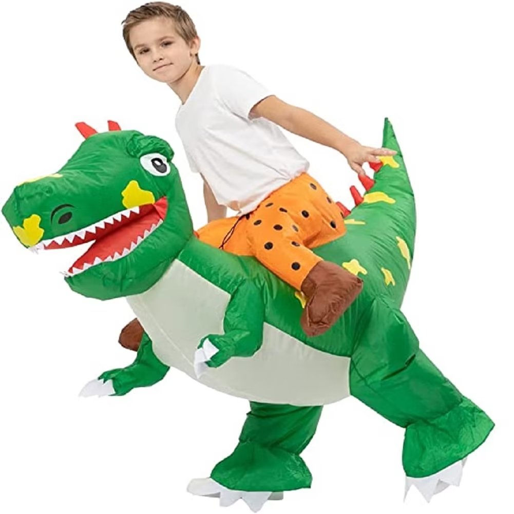 Shininglove Inflatable Costume Kids, Inflatable Costume Dinosaur Riding Blowup Halloween