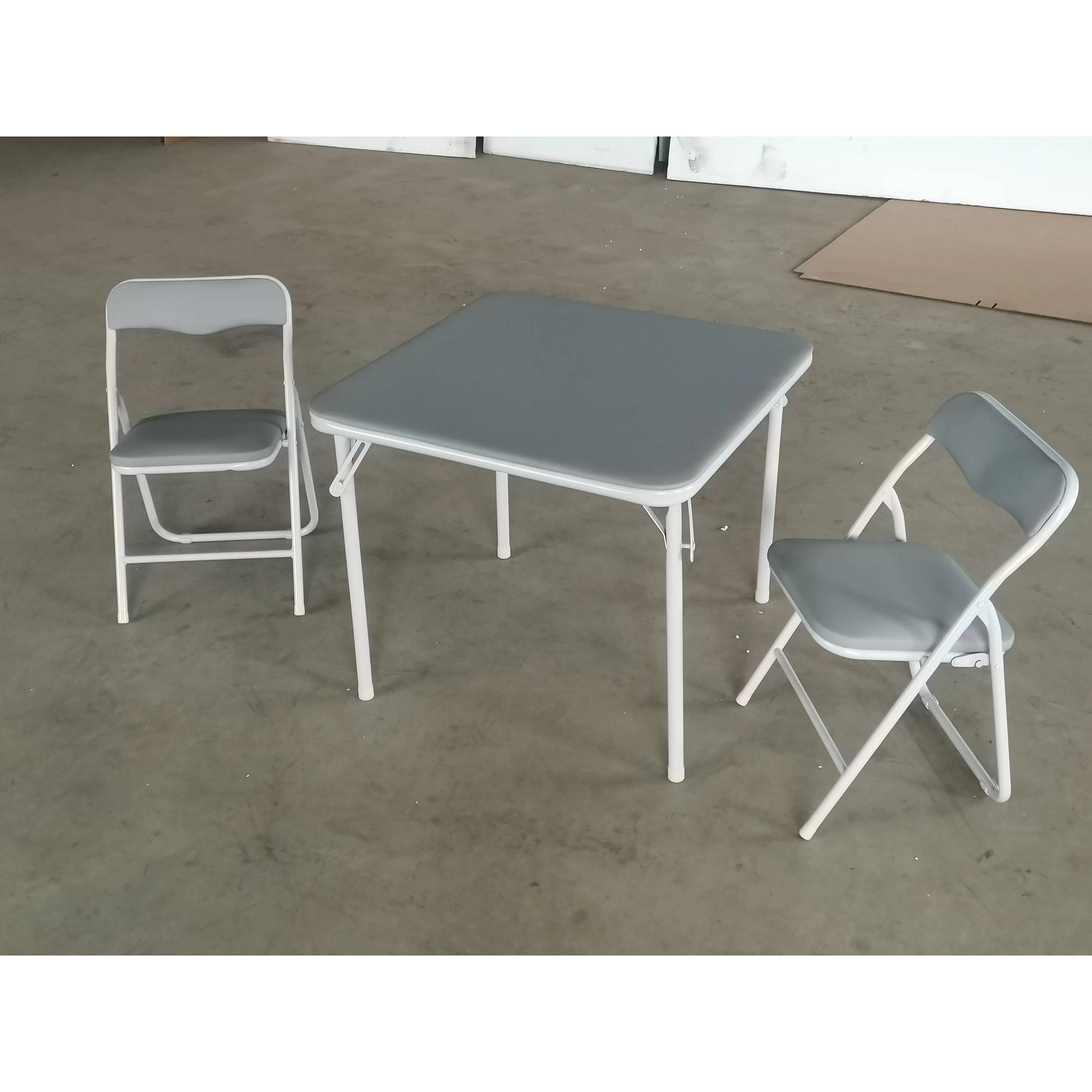 Shininglove Kids 3 Piece Folding Table and Chair Set, Folding and ...