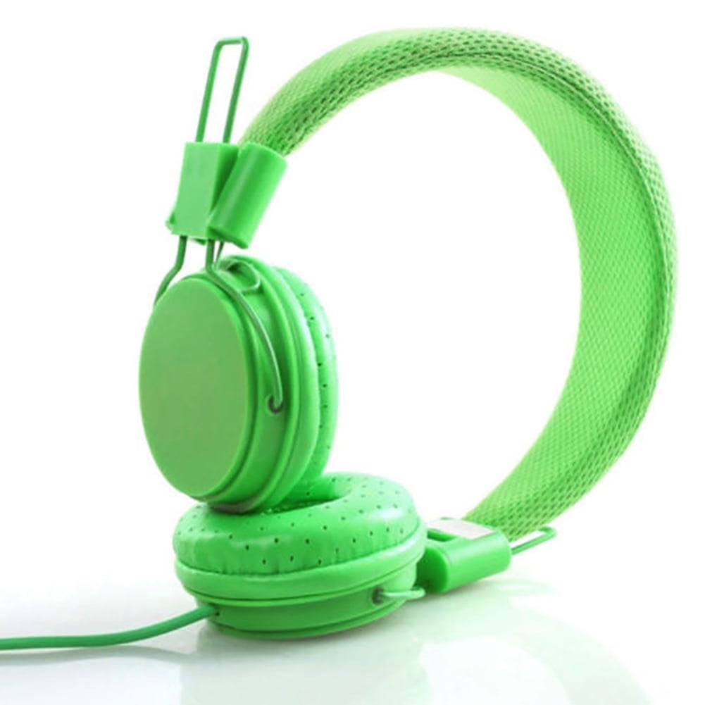 Shininglove Kids on Ear Headphones with Mic, Green