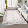thumbnail image 1 of Shininglove Vintage Floral Area Rugs for Living Room Bedroom, Washable Non-Slip Carpet for Home Office, Low Pile Indoor Soft Non-Shedding Floor Mat, 1 of 8