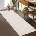 thumbnail image 1 of Shininglove Washable Runner Rugs 2' x 6' Modern Abstract Plain Texture Living Room Carpet, Contemporary Non-Slip Accent Floor Mat for Kichen Entryway(Beige), 1 of 8