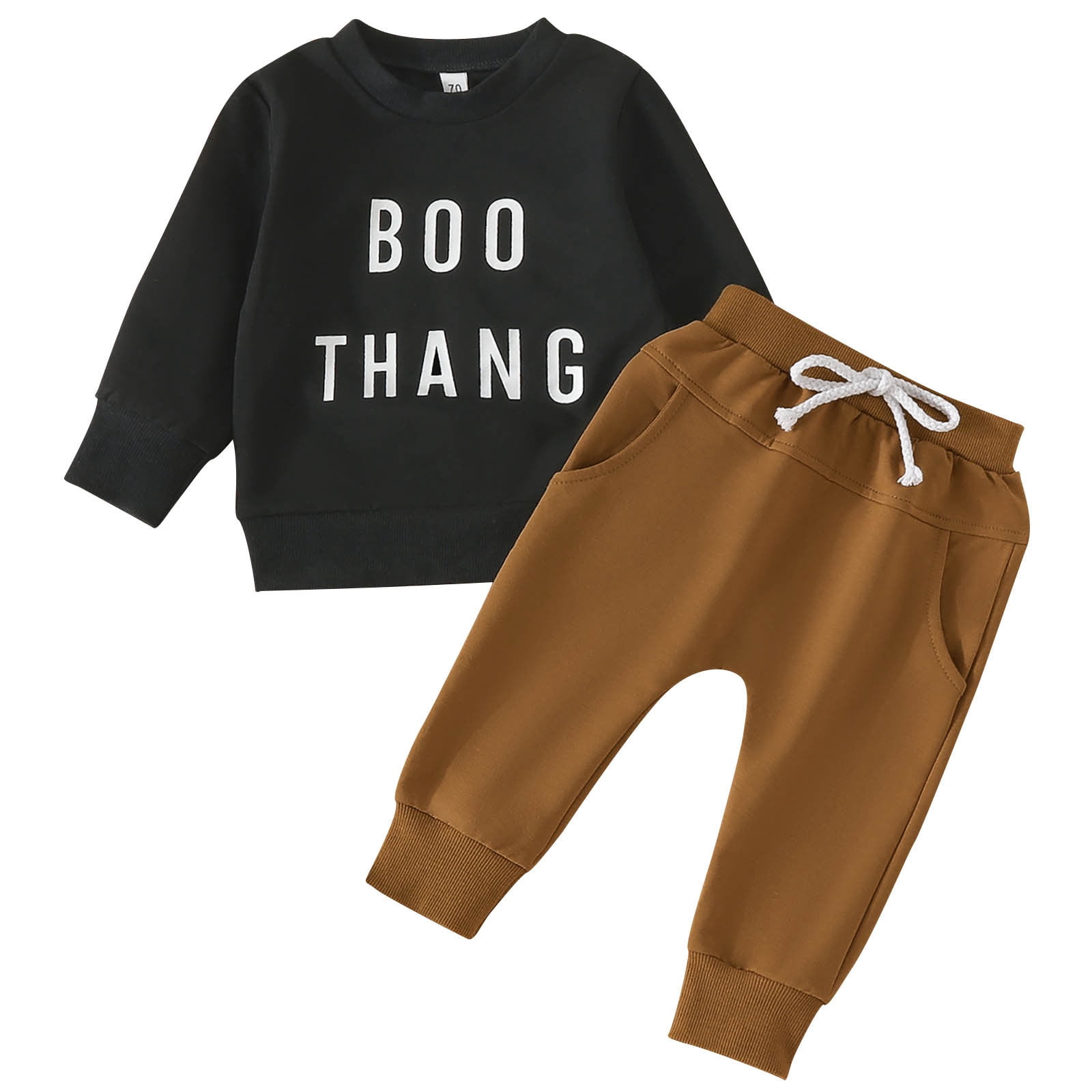 Shiningupup Baby Boy Girl Long Sleeve Letter Thanksgiving Sweatshirt