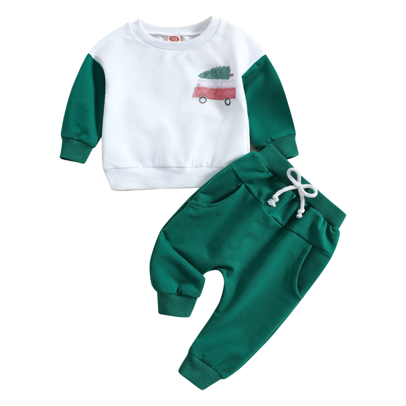 Shiningupup Toddler Kids Baby Boy Girl Christmas Sports Casual Crewneck