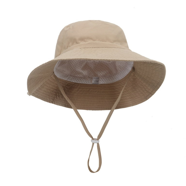 Shiningupup Toddler Sun Hat 18-24 Months Straw Toddler Bucket Hat Solid Cap  Boys Hat Baby Sun Hat Kids Beach Hats Wide Brim Outdoor Play for Boy and
