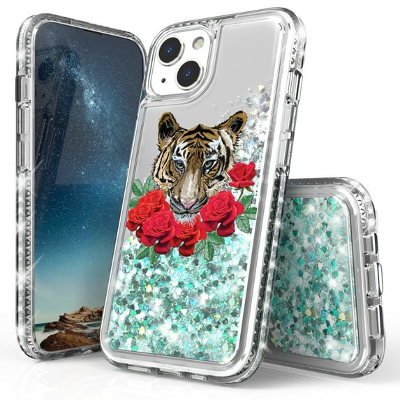 Shinning Diamond Liquid Designed For Apple iphone 13 6.1" Case Diamond Clear