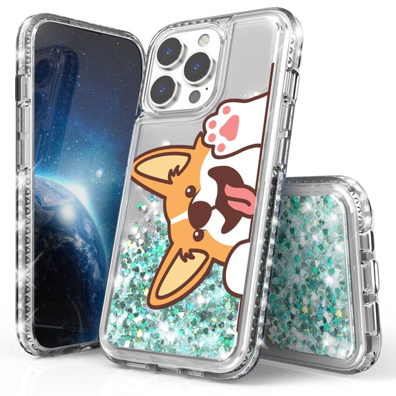 Shinning Diamond Liquid Designed For Apple iphone 13 Pro Max 6.7" Case Diamond Clear
