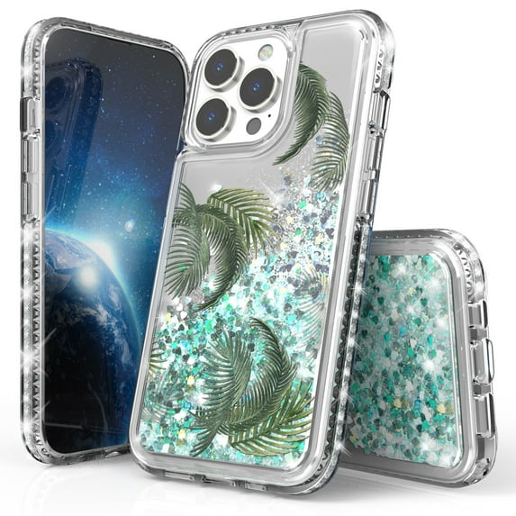 Shinning Diamond Liquid Designed For Apple iphone 13 Pro Max 6.7" Case Diamond Clear