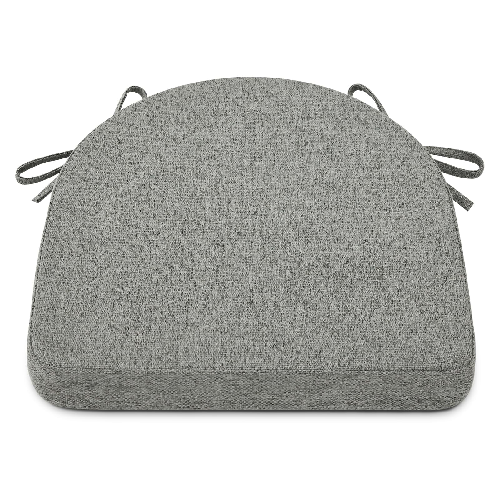Shinnwa Chair Cushion with Ties for Dining Chairs, 17 x 16.5 x 2 inches