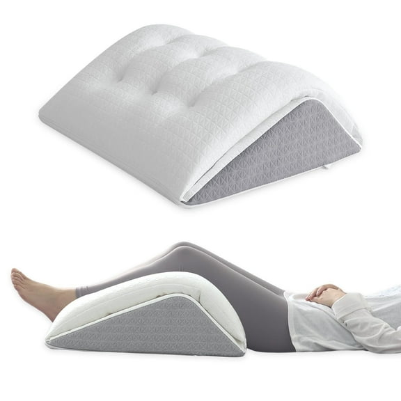 Shinnwa Knee Pillow Memory Foam Leg Wedge Pillow For Post Surgery Leg Elevation Knee Support