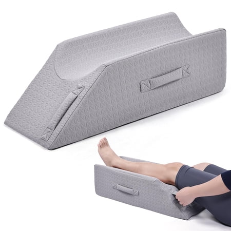 Shinnwa Leg Elevation Pillow Knee Wedge Pillow for After Surgery, Rest Elevated Leg for Circulation, Swelling with Handle