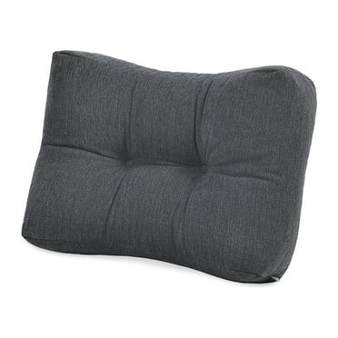 Shinnwa Lumbar Support Pillow Memory Foam Back Pillow Low Back Pain Relief Waist Support for Office Chair Car Home Rest Dark Gray