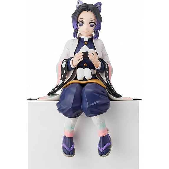 Shinobu Kocho Action Figure Eating Rice Balls Series Demon Figures Monster Slayer Ghost Slayer Collection Toys Car Desk Decor