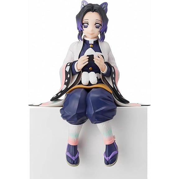 Shinobu Kocho Action Figure Eating Rice Balls Series Demon Figures Monster Slayer Ghost Slayer Collection Toys Car Desk Decor
