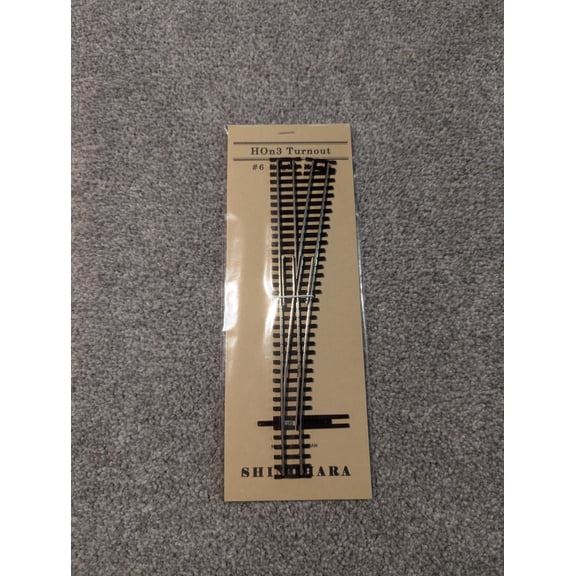 Shinohara Hon3 Turnout #6 Right Hand Train Track New Sealed Made In Japan