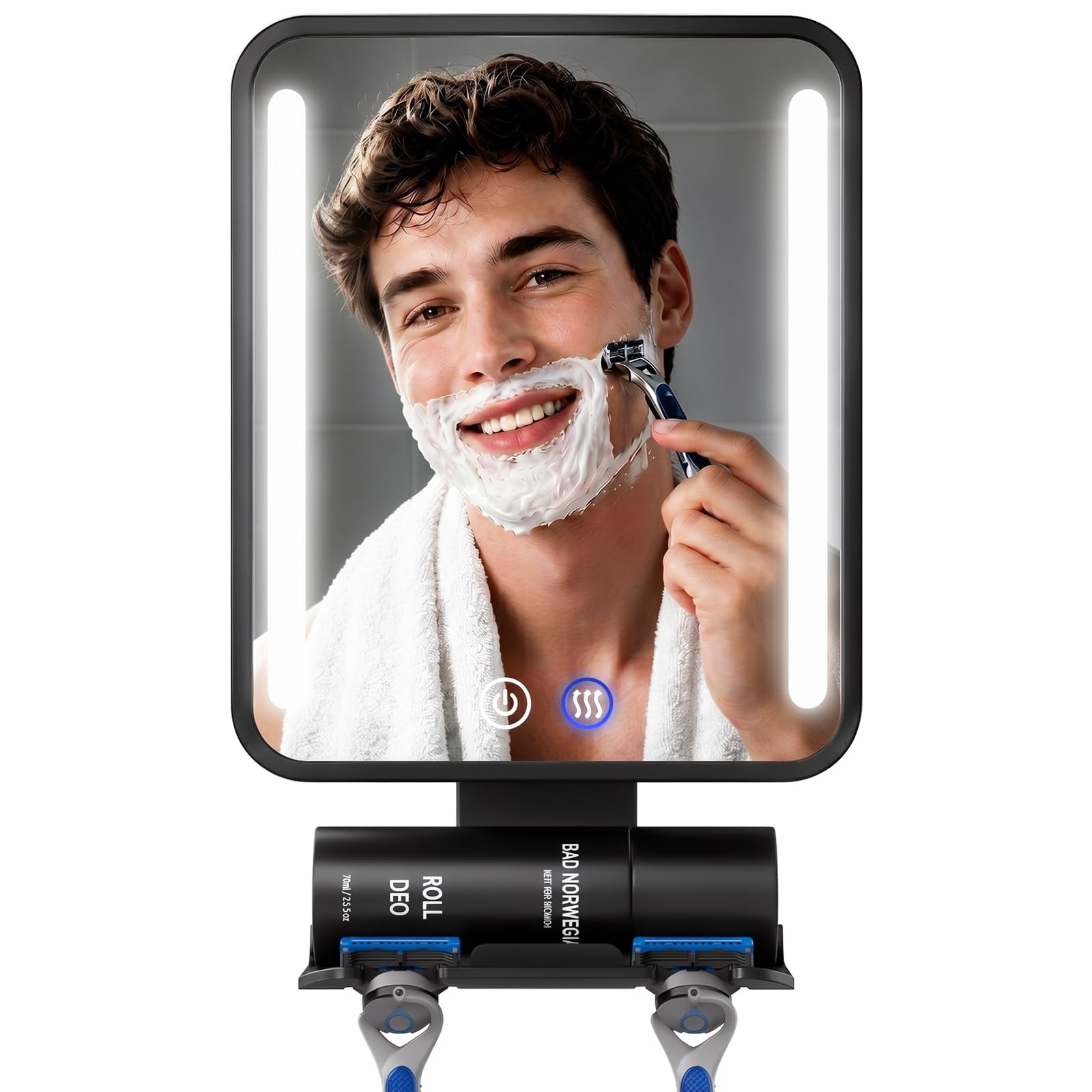 Signed A Razer Note Shinowa Heated Fogless Shower Mirror for Shaving, Anti-Fog Shaving ...