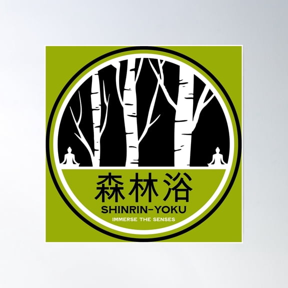 Shinrin-Yoku- Forest Bathing Poster Wall Art, Modern Wall Decor, 8x12 UNFRAMED