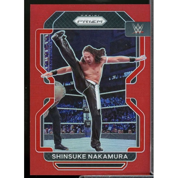 Shinsuke Nakamura Card 2022 Panini Prizm WWE Prizms Red #138