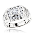 thumbnail image 1 of Shiny 14K Mens Natural 1.8 Ctw Diamond Ring (White Gold Size 10), 1 of 1