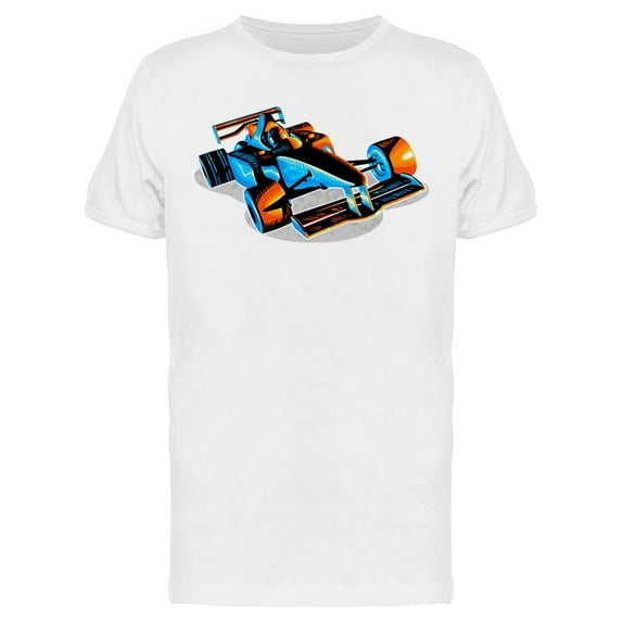 Shiny And Colorful Racing Car T-Shirt Men -Image by Shutterstock, Male 3X-Large