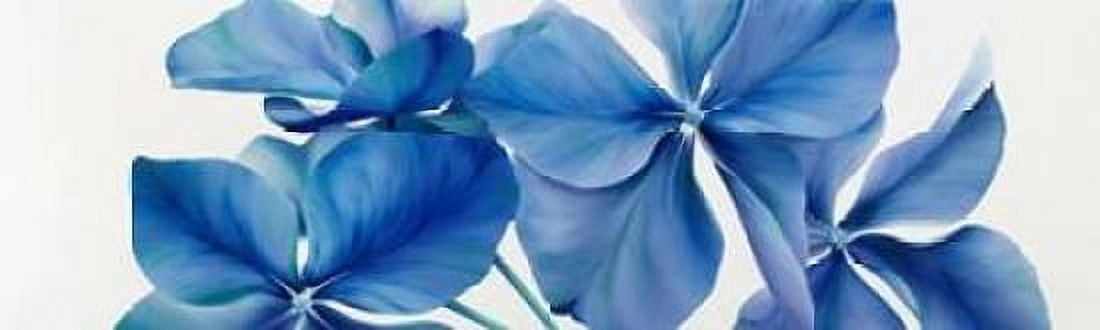 Shiny Bleu Canvas Art - Yvonne Poelstra-Holzhaus (8 x 24)