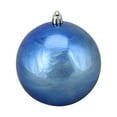 thumbnail image 1 of Shiny Blue Shatterproof Christmas Ball Ornament 4" (100mm), 1 of 2