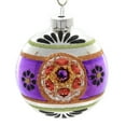 thumbnail image 1 of Shiny Brite Decorated Rounds Glass Ornament Halloween 4026977 Purple, 1 of 3