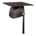 thumbnail image 1 of Shiny Brown Graduation Cap  Tassel, 1 of 7